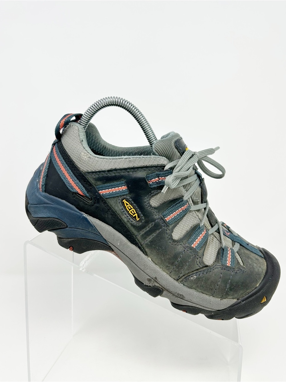KEEN Utility Detroit Low Women's Steel Toe Work Shoes Gray Lace-Up Size 7.5